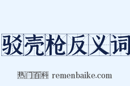 驳壳枪反义词是什么意思的图片